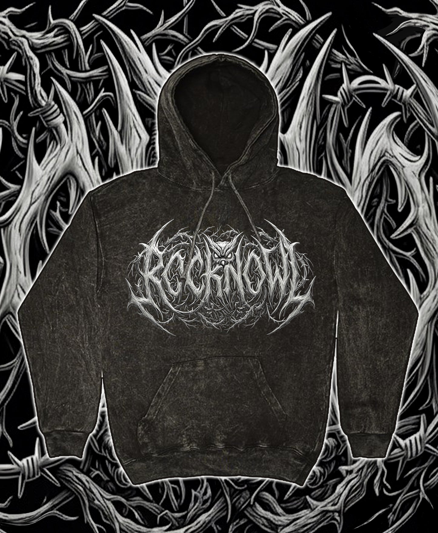 HOODIE ROOWLTS UNI MINERAL BLACK