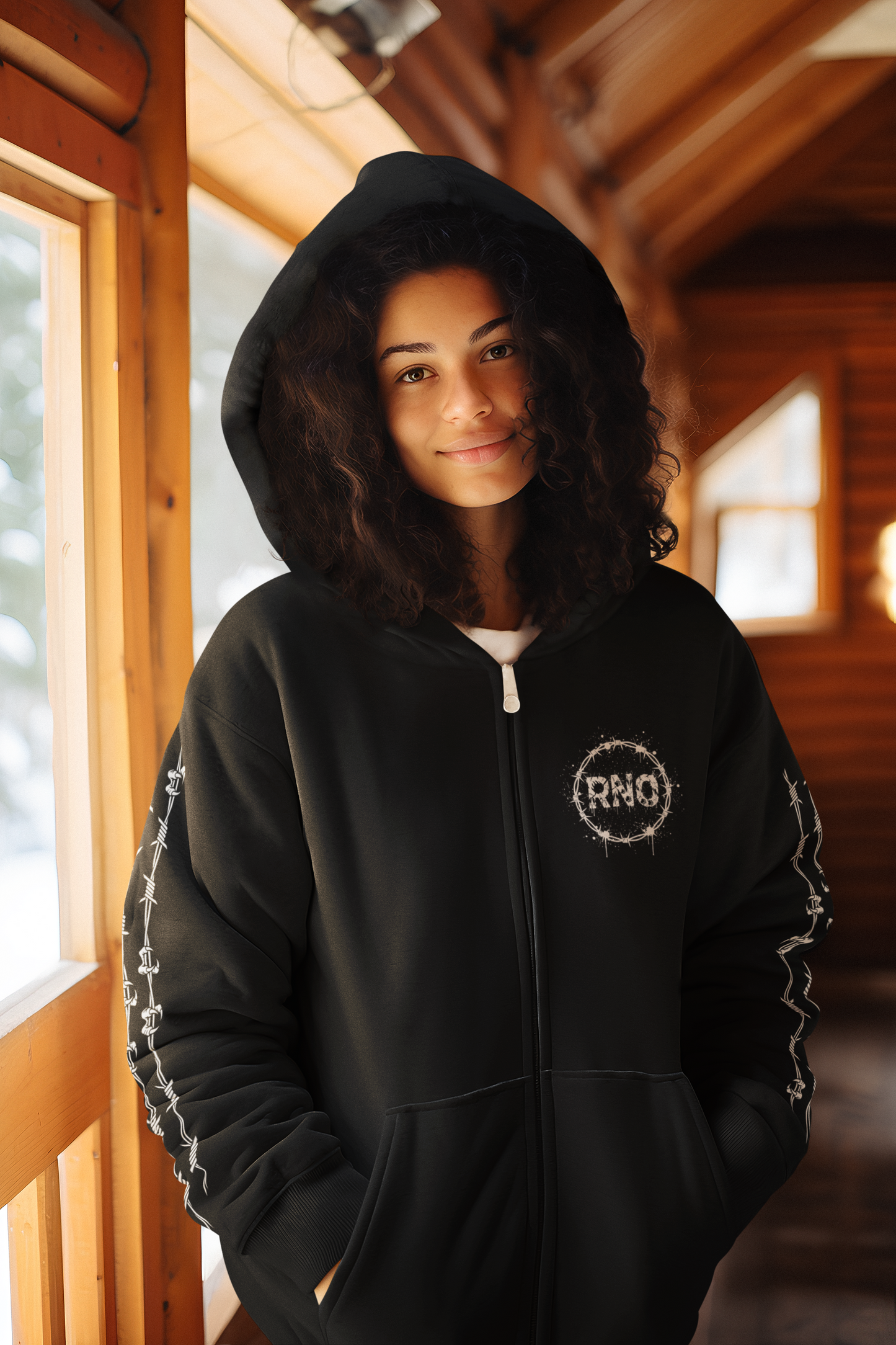 ZIPPER BEAOWL BLACK UNI