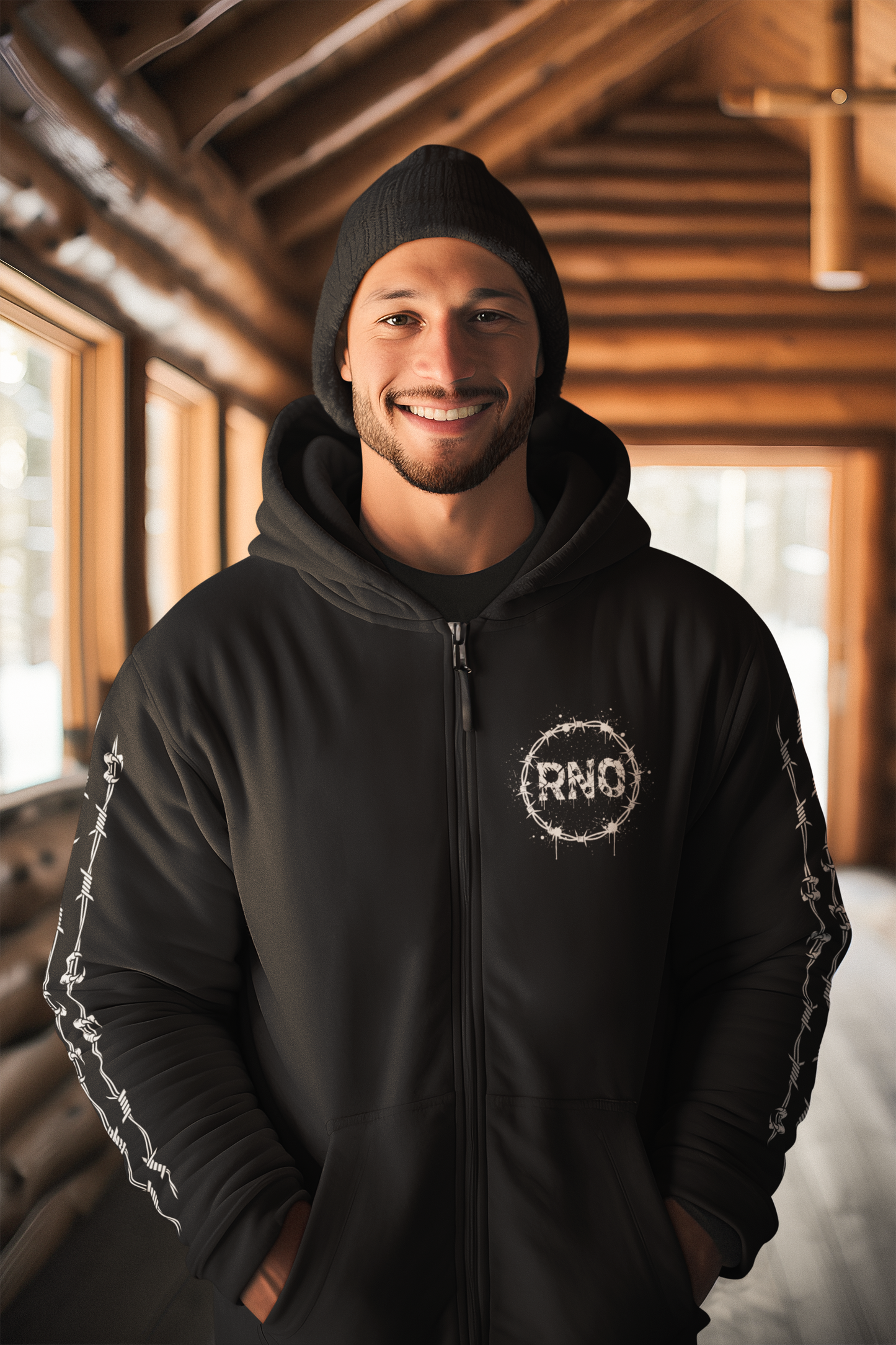 ZIPPER BEAOWL BLACK UNI