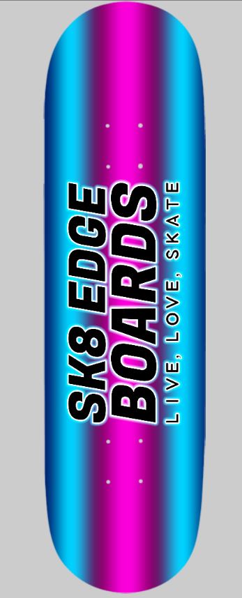 SK8 EDGE SKATEBOARD LIVE LOVE SKATE 8