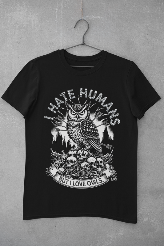 T-SHIRT I HATE BUT I LOVE UNI BLACK