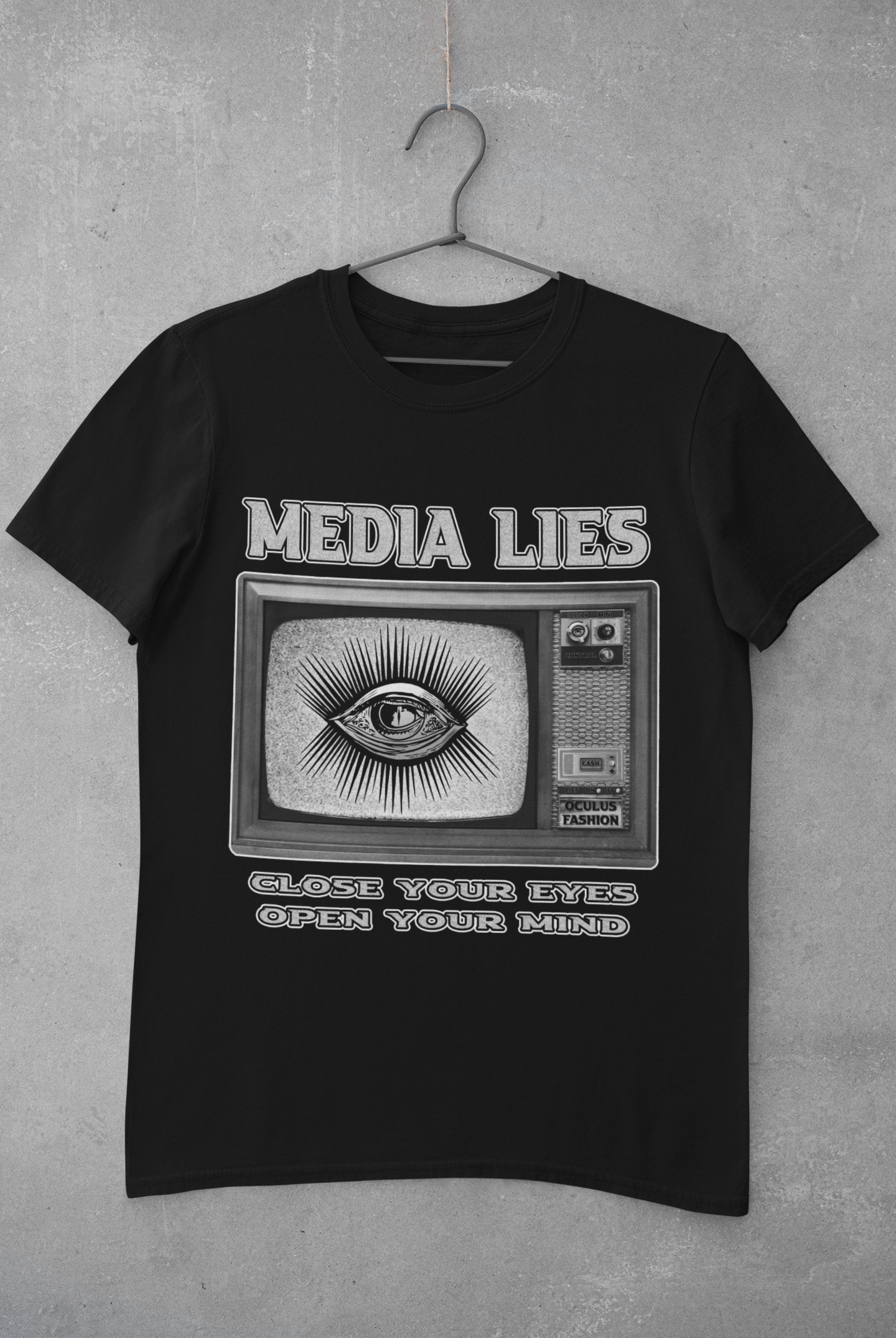 OF T-Shirt MEDIA LIES MEN BLACK