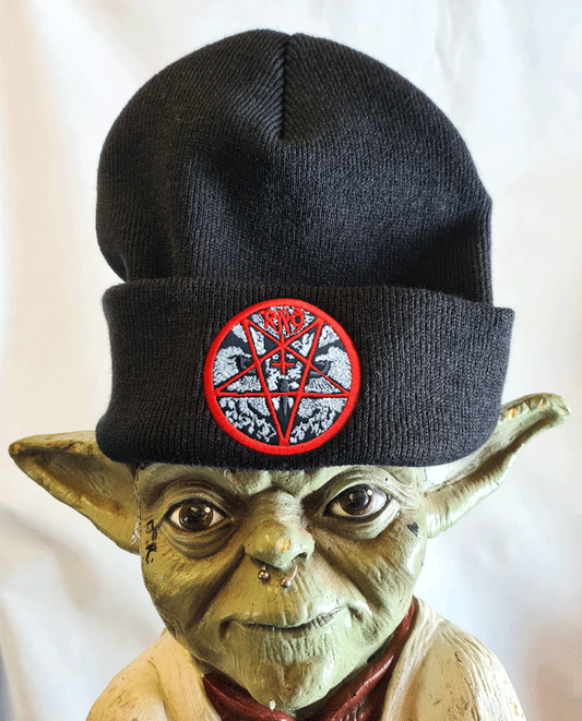 BEANIE D-OWL PENTA EMB BLACK