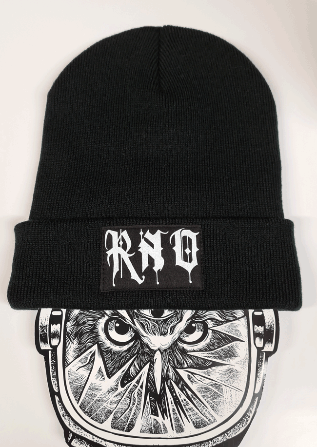 BEANIE RNO FONT NEW STYLE BLACK