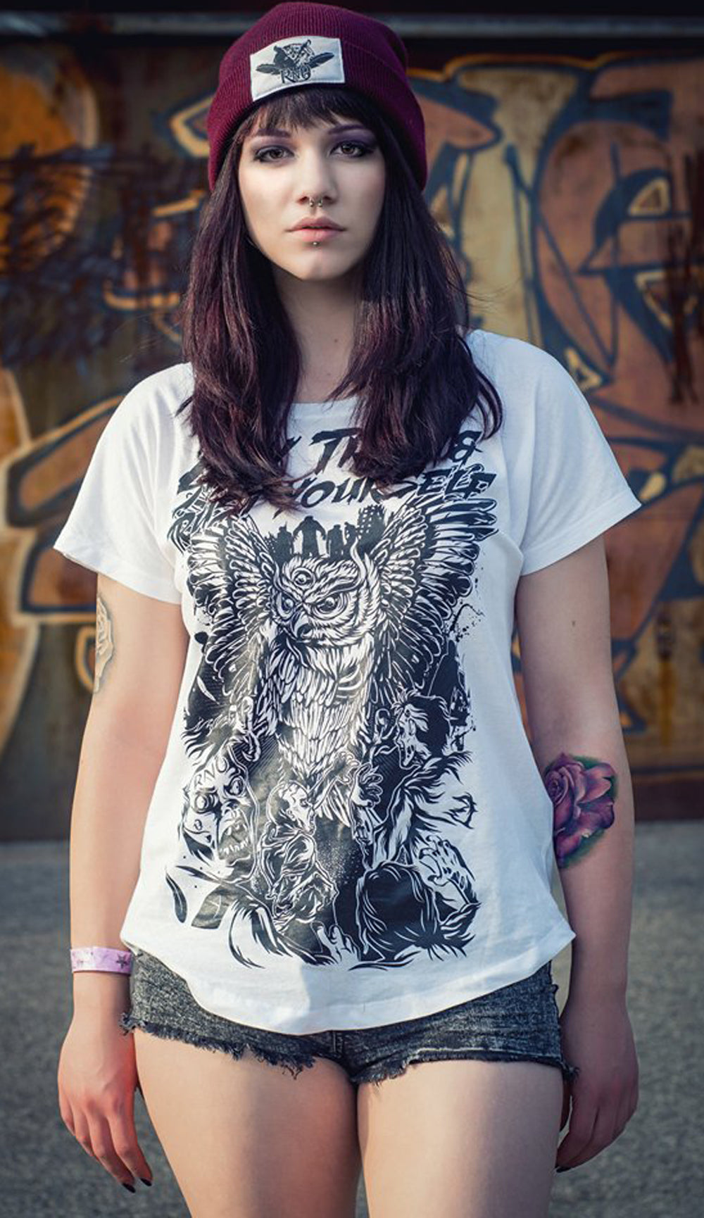 T-SHIRT ZOMBIEFIGHT LADIES WHITE