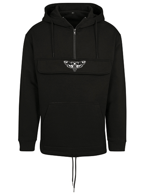 SWEAT PULLOVER HOODIE LANTERN MOTH Black